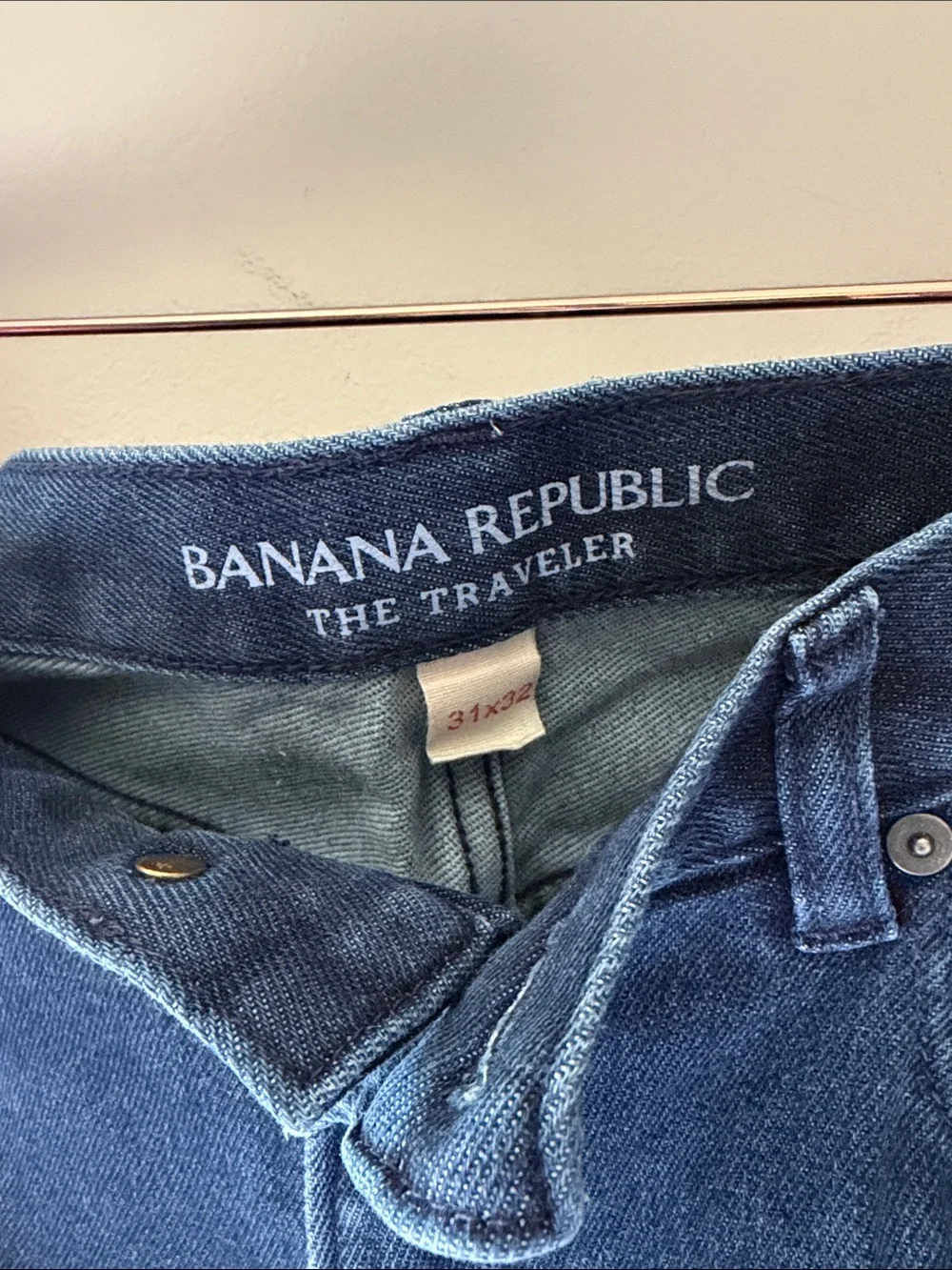 Banana Republic Men's Slim Straight Jeans - Deep Indigo Blue